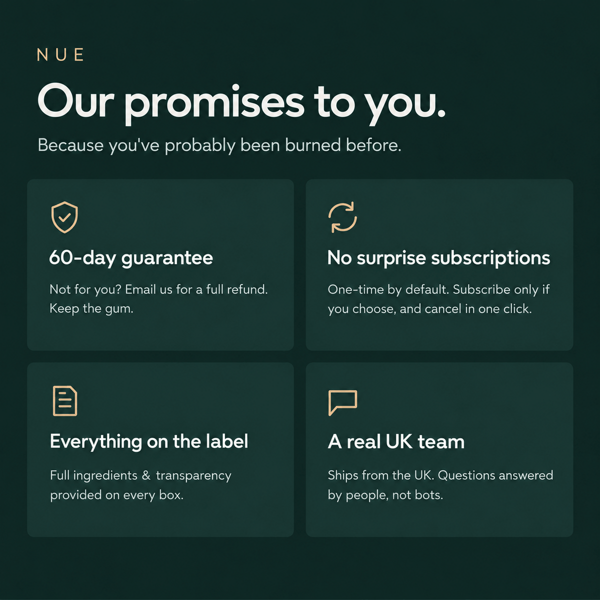 NUE Remineralising Gum